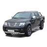Защита порогов с алюминиевым листом (d63,5) для Nissan Navara (2010-2015)(Окрашенное) купить недорого с доставкой в Балашиха