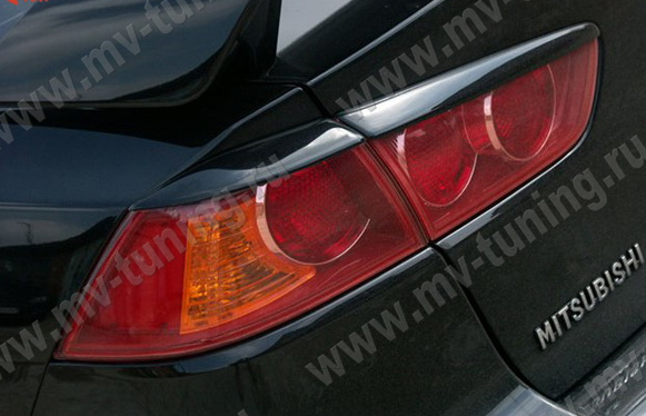 Накладки на задние фонари для Mitsubishi Lancer X (2007-2016) купить недорого с доставкой в Балашиха