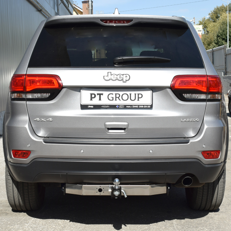 ТСУ /съемный квадрат/ с НЕРЖ накладкой JEEP Grand Cherokee (2013-2022г.в.) купить недорого с доставкой в Балашиха