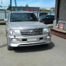 Накладка на передний бампер (сток) Toyota Land Cruiser 100 купить недорого с доставкой в Балашиха