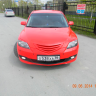 Накладки на фары (реснички) "Лодочки" для Mazda 3, хэтчбэк (2003-2009) купить недорого с доставкой в Балашиха