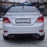 Диффузор заднего бампера var №1 (под окраску) для Hyundai Solaris (2010-2013) купить недорого с доставкой в Балашиха