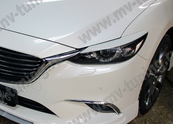Накладки на фары (реснички) для Mazda 6 (2015-н.в.) купить недорого с доставкой в Балашиха