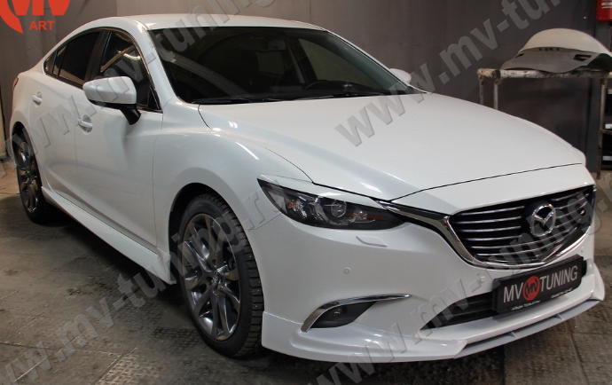 Накладки на фары (реснички) для Mazda 6 (2015-н.в.) купить недорого с доставкой в Балашиха