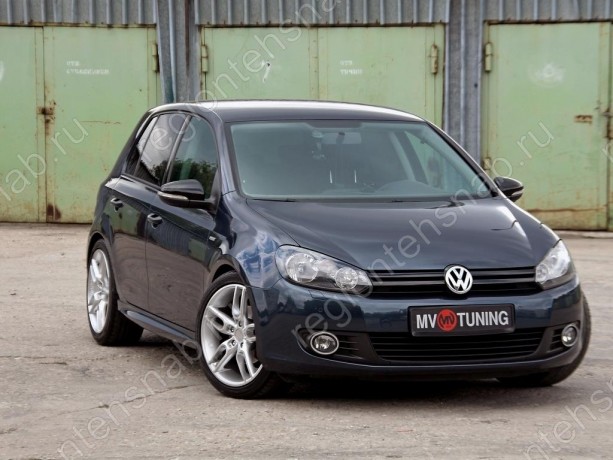Накладки на пороги "R-Line" для Volkswagen Golf VI (2008-2012) купить недорого с доставкой в Балашиха