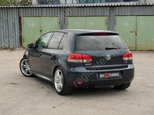 Накладки на пороги "R-Line" для Volkswagen Golf VI (2008-2012) купить недорого с доставкой в Балашиха