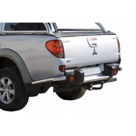 Защита заднего бампера «Уголки» (d63,5) для Mitsubishi L200 (2006-2014)(Окрашенное) купить недорого с доставкой в Балашиха