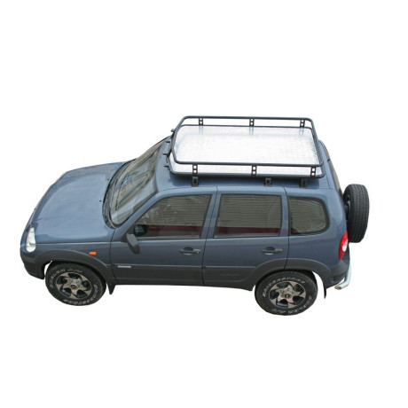 Багажник экспедиционный «Трофи» B@3 2123 "Chevrolet Niv@" (С алюминиевым листом) купить недорого с доставкой в Балашиха