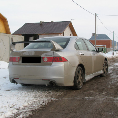 Накладка на задний бампер "Mugen" для Honda Accord (2002-2006) купить недорого с доставкой в Балашиха