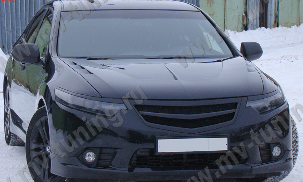 Планка в решетку радиатора "Sport" для Honda Accord VIII (2011-2013) купить недорого с доставкой в Балашиха