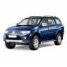 Защита порогов с алюминиевым листом (d63,5) для Mitsubishi Pajero Sport (2013-2015)(Окрашенное) купить недорого с доставкой в Балашиха