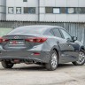 Диффузор заднего бампера var №2 (с килями) для Mazda 3 (2013-н.в.) купить недорого с доставкой в Балашиха