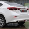 Диффузор заднего бампера var №2 (с килями) для Mazda 3 (2013-н.в.) купить недорого с доставкой в Балашиха