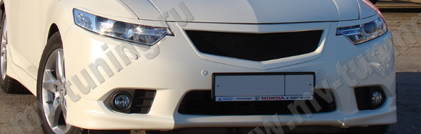 Клыки (накладки) переднего бампера "Type-S" для Honda Accord VIII (2011-2013) купить недорого с доставкой в Балашиха